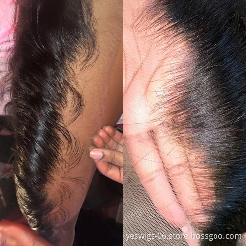 13X4 Ear To Ear Lace Frontal Closure With Baby Hair Pre Plucked  Bleached Knots 4X4 2X6 5X5 13X4 13X6 6X6 7X7 360 Lace Closure
